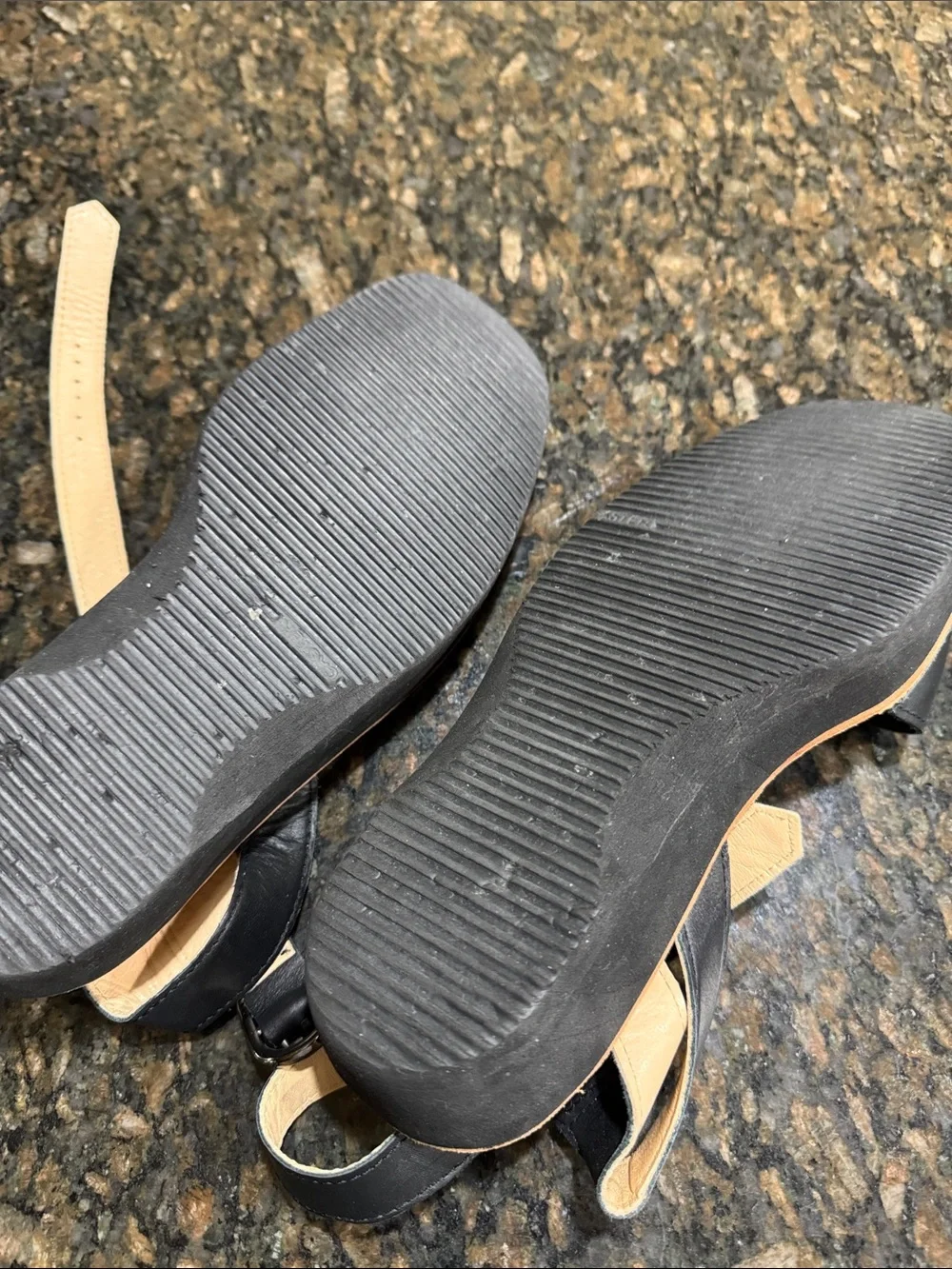 Black and Tan Women’s Leather Sandals